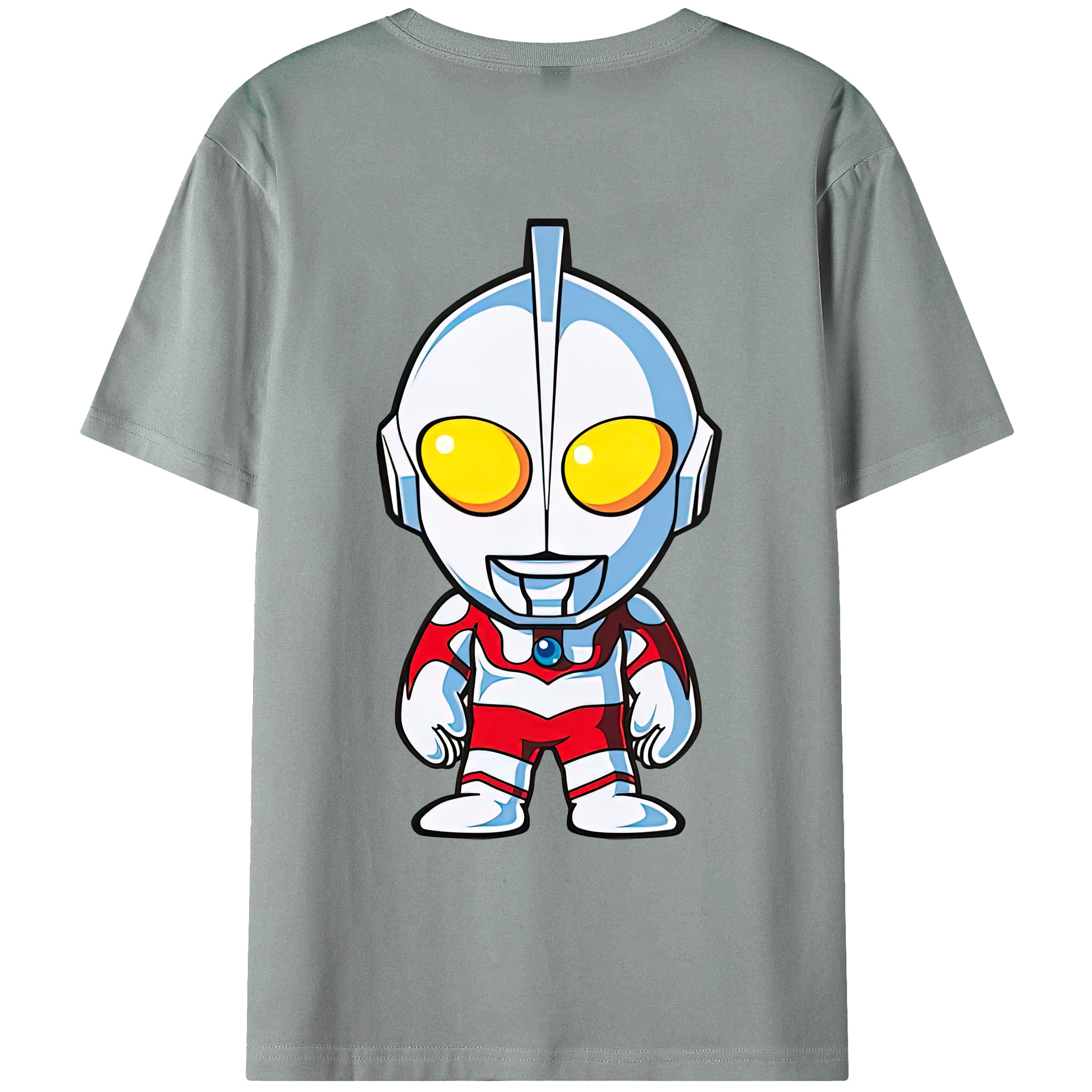 （画像用） ウルトラマン Ultraman 綿100％ メンズ半袖Tシャツ（バックプリント） 通気性